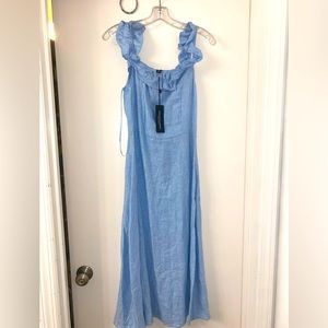 Saks Fifth Avenue Denim Sundress New With Tag XS
